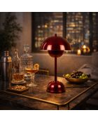 Eylul 15681 B rote Tischlampe - 20x20x40cm