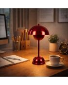Eylul 15681 B rote Tischlampe - 20x20x40cm