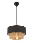 Echo beige/schwarzer Kronleuchter - H.65cm