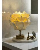 Lampe de table MAG0006 crème/doré antique - H.30cm