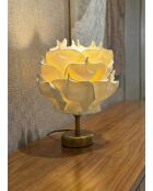 Lampe de table MAG0006 crème/doré antique - H.30cm