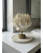 Lampe de table MAG0006 crème/doré antique - H.30cm