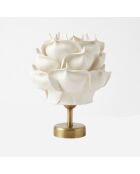 Lampe de table MAG0006 crème/doré antique - H.30cm