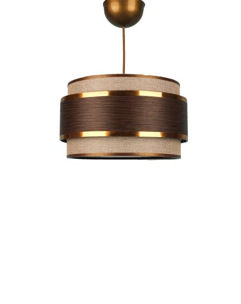 BK029 bruine kroonluchter - H.40cm