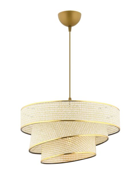 Hazeran Couper Kronleuchter creme/gold - H.72cm