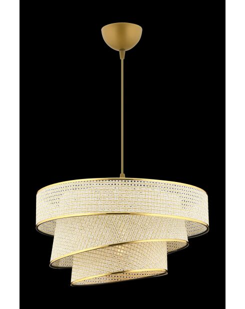 Hazeran Couper Kronleuchter creme/gold - H.72cm