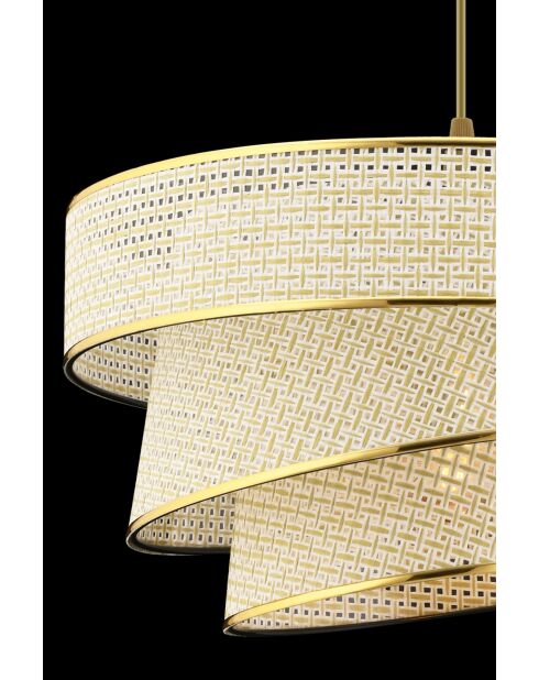 Hazeran Couper Kronleuchter creme/gold - H.72cm