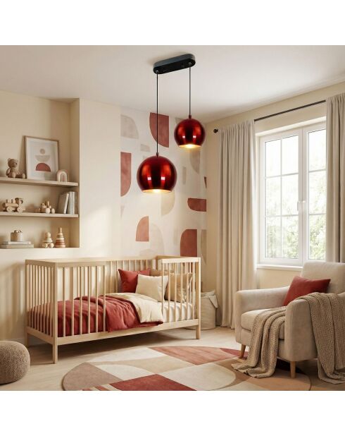 Lámpara roja Orbıt 15 20 16300 B - H.105cm