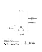Candelabro antiguo Varzan 10835 - H.116 cm