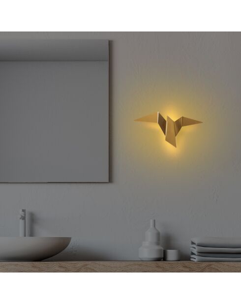 Applique murale Pacalı 13503 M dorée - 31x12x16cm