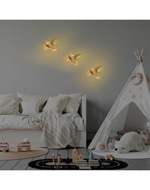 Applique murale Pacalı 13503 M dorée - 31x12x16cm