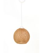 Kronleuchter 190 JE ecru/braun - H.55cm
