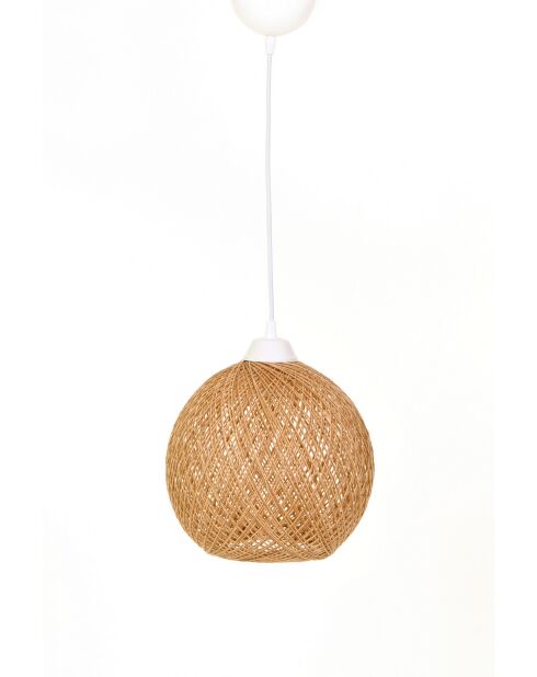 Kronleuchter 190 JE ecru/braun - H.55cm