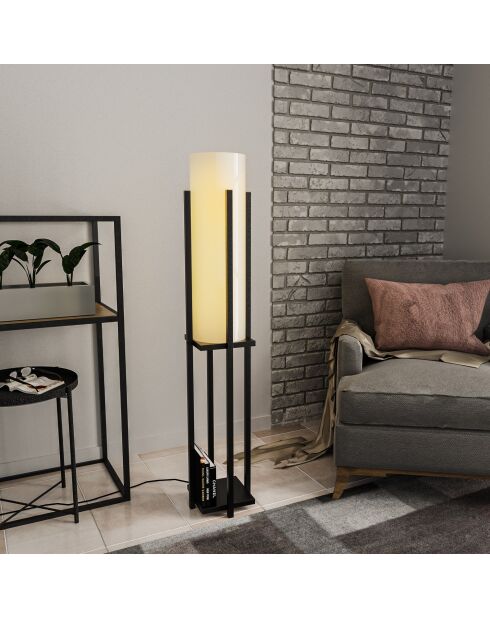 Lampada da terra 8125 nera - H.130cm