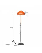 Lampada da terra 241836 arancione - H.147cm