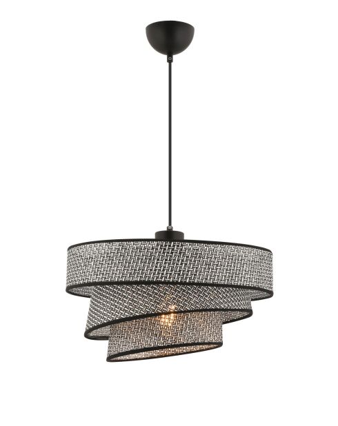 Kronleuchter Couper Hazeran grau/schwarz - H.72cm