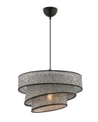 Kronleuchter Couper Hazeran grau/schwarz - H.72cm