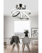 Vino Chrome kroonluchter in chroom - H.20cm