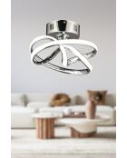 Vino Chrome kroonluchter in chroom - H.20cm