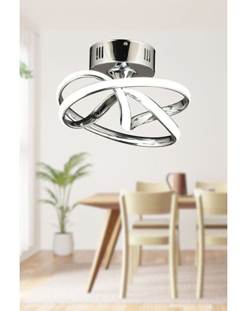 Vino Chrome kroonluchter in chroom - H.20cm