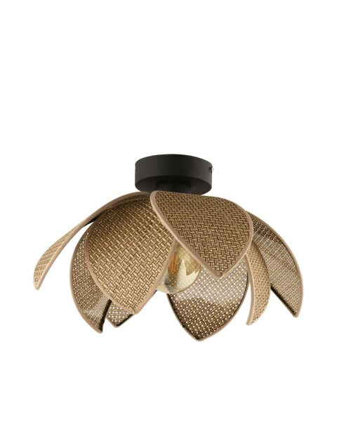 Kroonluchter 64888 beige/zwart - H.26cm
