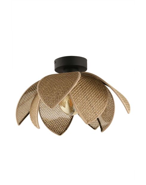 Kroonluchter 64888 beige/zwart - H.26cm
