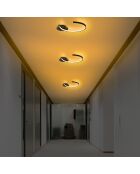 Lustre Moon 13327 noir - 46x33x6cm