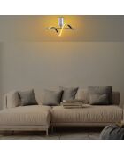 Lámpara Lıkma 13517 cromada - 41x16x25cm