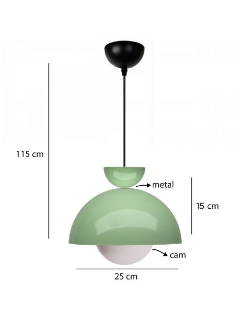 Lustre 241339 vert - H.115cm