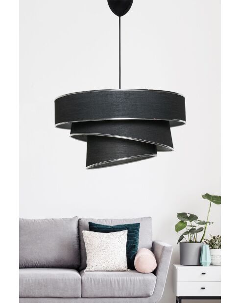 Kronleuchter Couper schwarz/silber - H.72cm