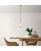 Lampadario Mudonı Mr 937 1 in oro - H.136cm