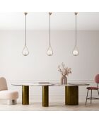 Lampadario Mudonı Mr 937 1 in oro - H.136cm