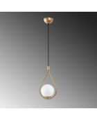 Lampadario Mudonı Mr 937 1 in oro - H.136cm