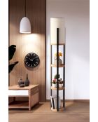 Circle Nora Stehleuchte natur/schwarz - H.135cm