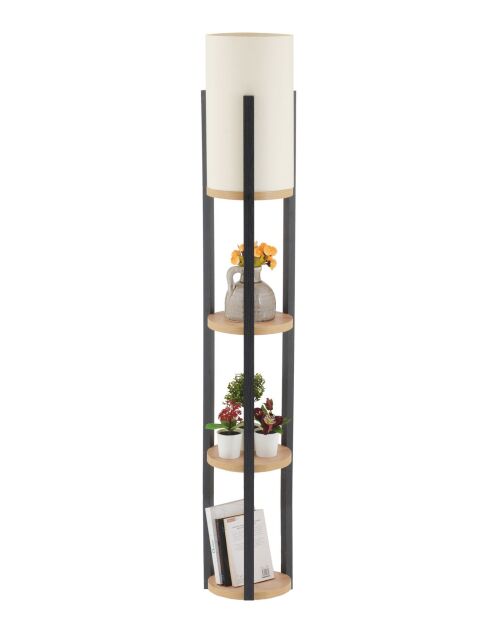 Circle Nora Stehleuchte natur/schwarz - H.135cm