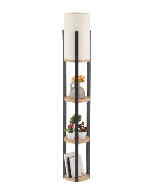 Circle Nora Stehleuchte natur/schwarz - H.135cm