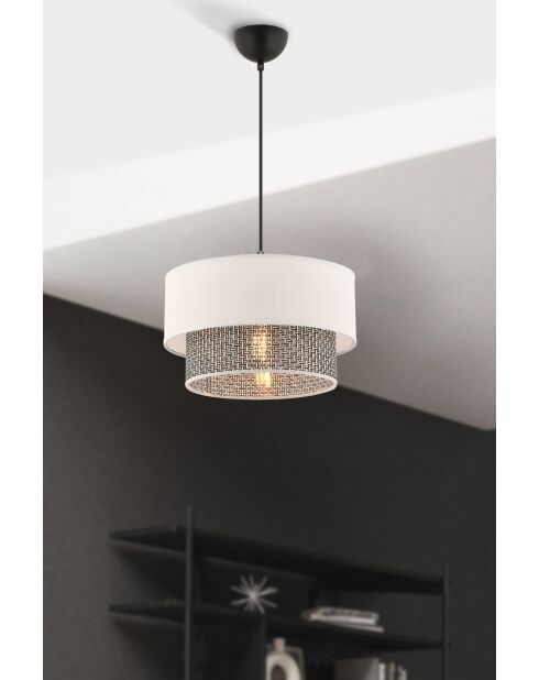Echo grijs/witte kroonluchter - H.65cm