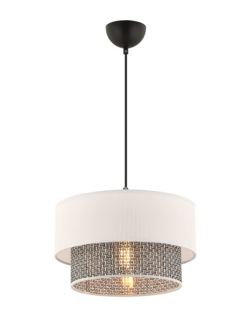 Echo grijs/witte kroonluchter - H.65cm