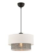 Echo grijs/witte kroonluchter - H.65cm