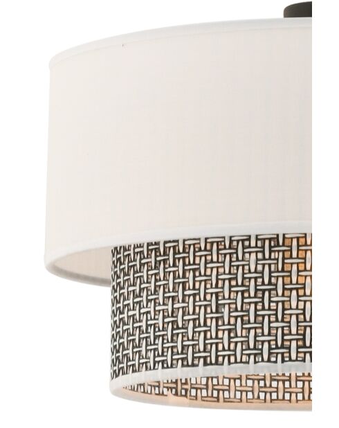 Echo grijs/witte kroonluchter - H.65cm