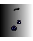 Lámpara Orbıt 15 20 16300 F azul marino - H.105 cm