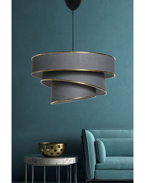 Kronleuchter Couper anthrazit/gold - H.72cm