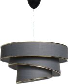 Kronleuchter Couper anthrazit/gold - H.72cm