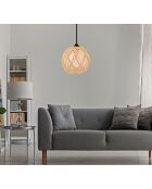 Lustre 190 KE écru/marron - H.55cm