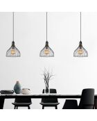 Lustre Cafu 11565 noir/antique - 25 x 25 x 33 cm