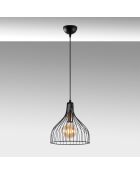 Lustre Cafu 11565 noir/antique - 25 x 25 x 33 cm