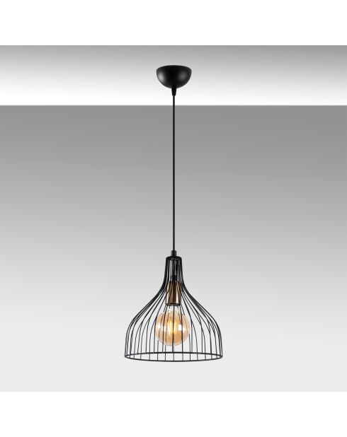 Lustre Cafu 11565 noir/antique - 25 x 25 x 33 cm