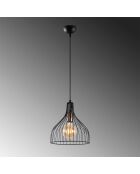 Lustre Cafu 11565 noir/antique - 25 x 25 x 33 cm