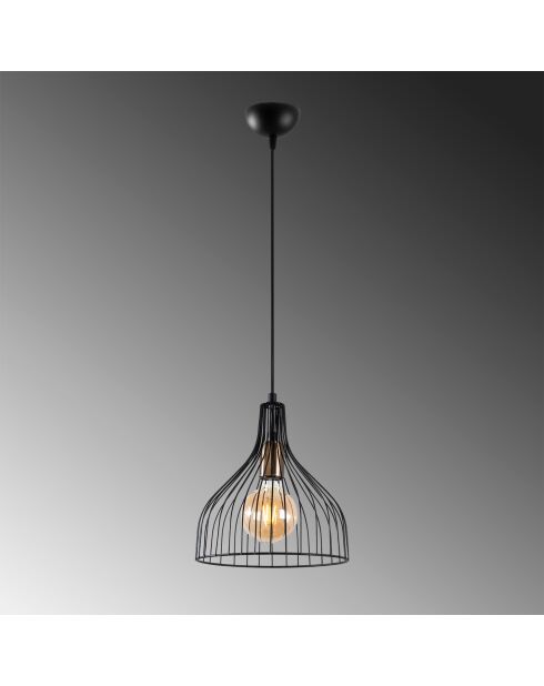Lustre Cafu 11565 noir/antique - 25 x 25 x 33 cm