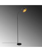 Varzan 10855 antike schwarze Stehlampe - H.162cm